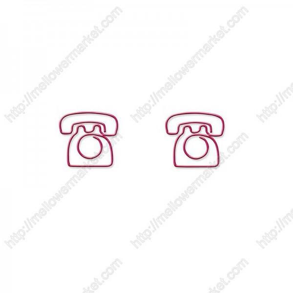 Houseware Paper Clips | Telephone Paper Clips | Creative Gifts (1 dozen/lot) 