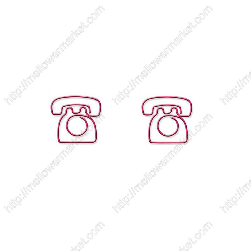 Houseware Paper Clips | Telephone Paper Clips | Creative Gifts (1 dozen/lot) 