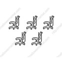 Houseware Paper Clips | Chair Paper Clips | Promotional Gifts (1 dozen/lot) 