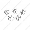 Houseware Paper Clips | Tea Pot Paper Clips | Promotional Gifts (1 dozen/lot)