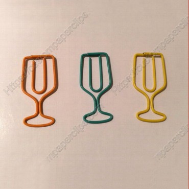 Houseware Paper Clips | Wine Cup Paper Clips | Promotional Gifts (1 dozen/lot)