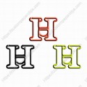Letter Paper Clips | Letter H Paper Clips | Cute Stationery (1 dozen/lot)