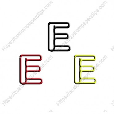 Letter Paper Clips | Letter E Paper Clips | Promotional Gifts (1 dozen/lot)