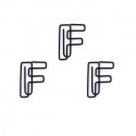Letter Paper Clips | Letter F Paper Clips | Promotional Gifts (1 dozen/lot)