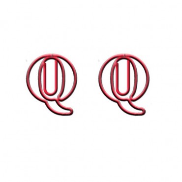 Letter Paper Clips | Letter Q Paper Clips | Promotional Gifts (1 dozen/lot)