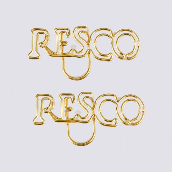 Initials RESCO Paper Clips | Letters | Promotional Gifts (1 dozen/lot)