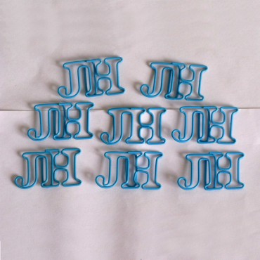 Initials JH Paper Clips | Letters | Business Gifts (1 dozen/lot)