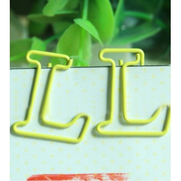 Letter Paper Clips | Letter L Paper Clips | Cute Bookmarks (1 dozen/lot)