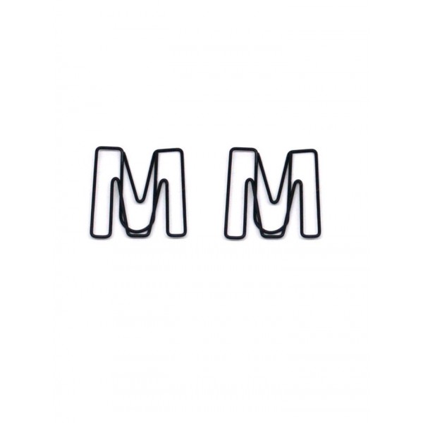Letter Paper Clips | Letter M Paper Clips | Cute Bookmarks (1 dozen/lot)