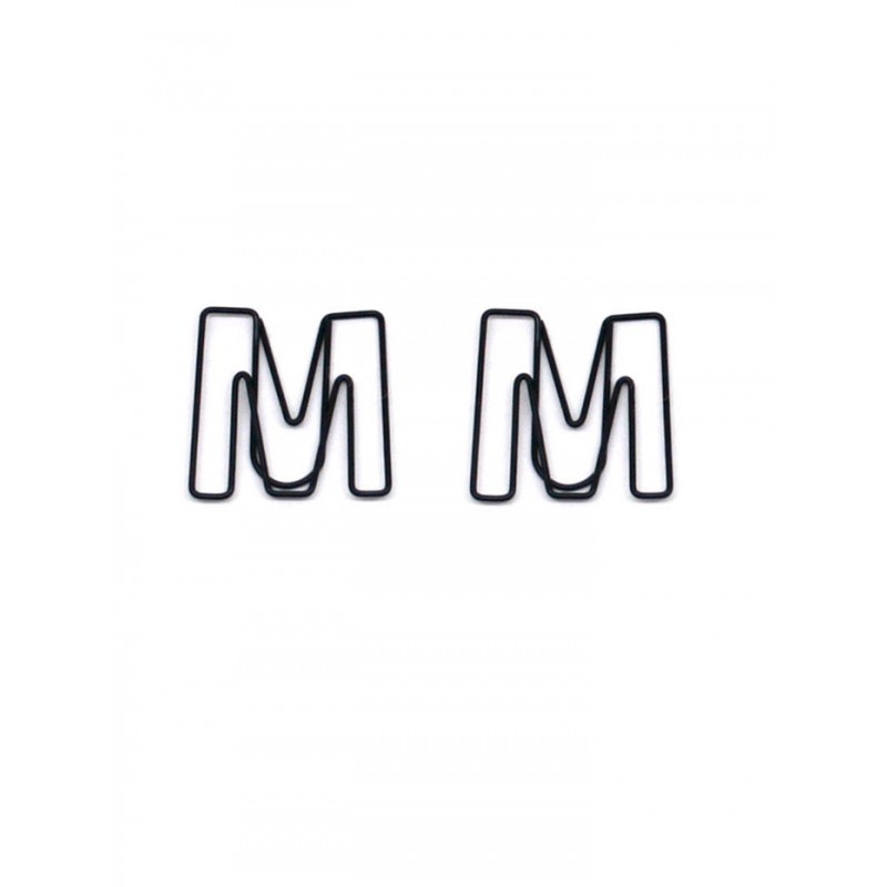 Letter Paper Clips | Letter M Paper Clips | Cute Bookmarks (1 dozen/lot)