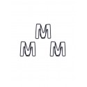 Letter Paper Clips | Letter M Paper Clips | Cute Bookmarks (1 dozen/lot)
