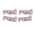 Words red Paper Clips | Letters | Business Gifts (1 dozen/lot)