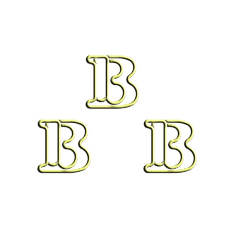 Letter Paper Clips | Letter B Paper Clips | Promotional Gifts (1 dozen/lot)
