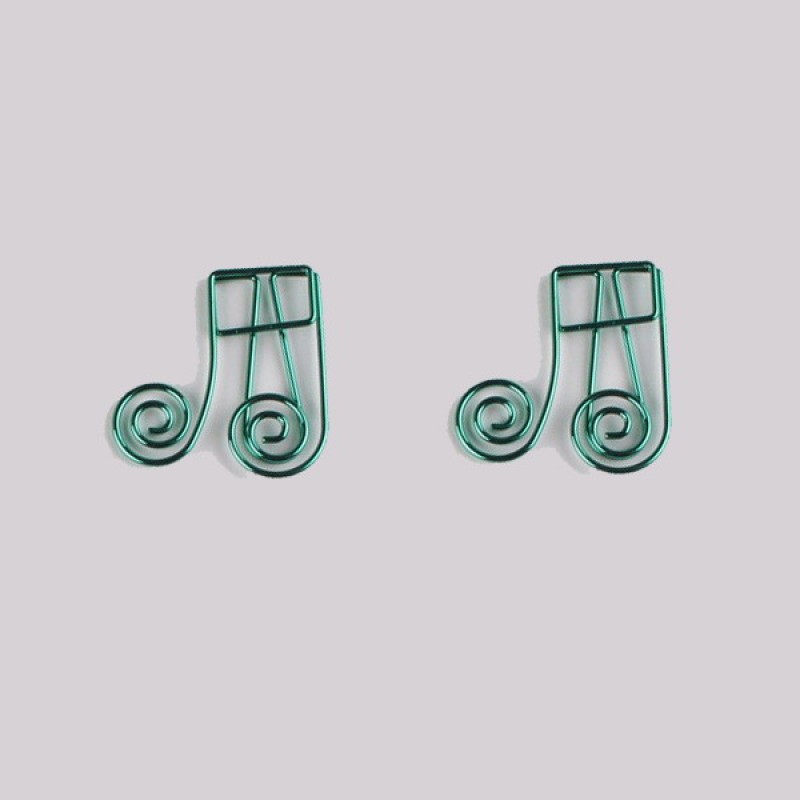 Music Paper Clips | Double Note Paper Clips | Creative Stationery (1 dozen/lot)