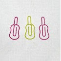Music Paper Clips | Guitar Shaped Paper Clips | Decorative Accessories (1 dozen/lot)