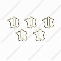 Nature Paper Clips | France Map Paper Clips | Creative Gifts (1 dozen/lot)