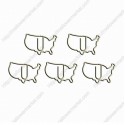 Nature Paper Clips | US Map Paper Clips | Cute Stationery (1 dozen/lot)