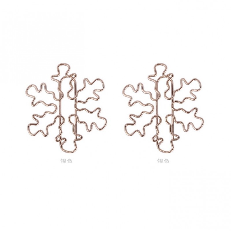 Nature Paper Clips | Snowflake Paper Clips | Creative Gifts (1 dozen/lot)