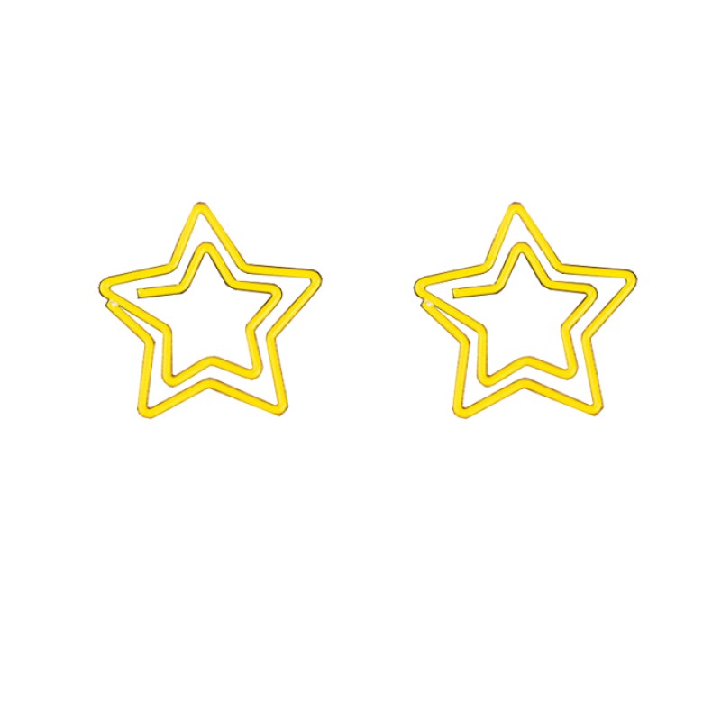 Nature Paper Clips | Double Star Paper Clips | Business Gifts (1 dozen/lot)