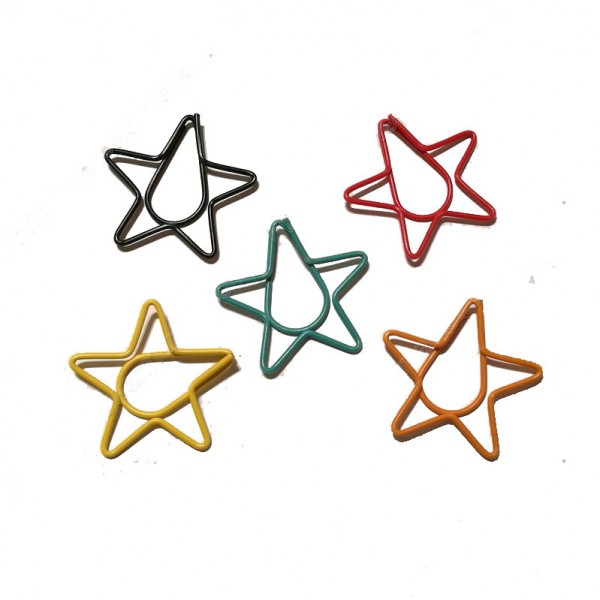 Nature Paper Clips | Star Paper Clips | Christmas Ornaments (1 dozen/lot)