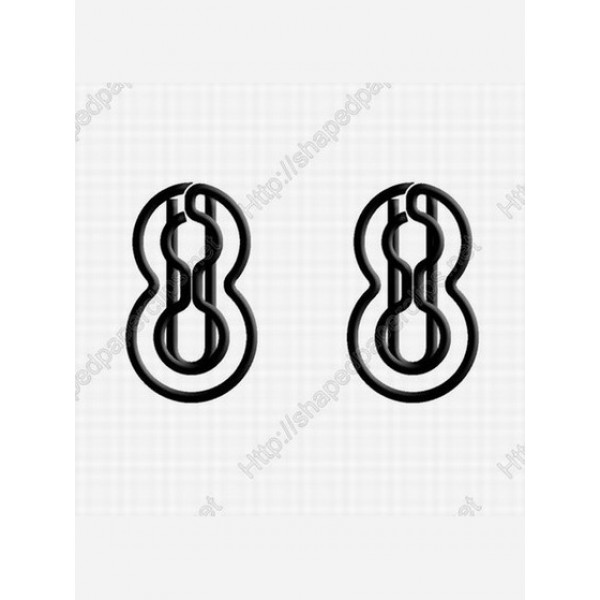 Number 8 Paper Clips | Numeric Paper Clips | Promotional Gifts (1 dozen/lot)