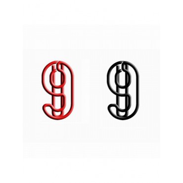 Number 9 Paper Clips | Numeric Paper Clips | Promotional Gifts (1 dozen/lot)