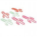Plant Paper Clips | Cactus Shaped Paper Clips (1 dozen) 