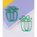 Plant Paper Clips | Cactus Potted Landscape Paper Clips (1 dozen) 