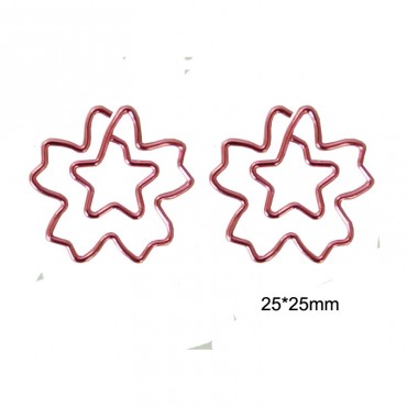 Flower Paper Clips | Sakura Shaped Paper Clips | Creative Gifts (1 dozen/lot,25*25mm) 