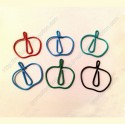 Fruit Paper Clips | Apple Shaped Paper Clips (1 dozen/lot,27.5*28.5 mm)