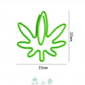 Plant Paper Clips | Hemp Leaf Shaped Paper Clips (1 dozen,30*30 mm) 
