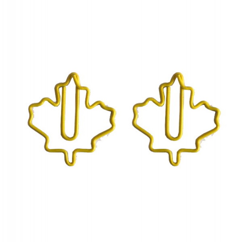 Plant Paper Clips | Maple Leaf Paper Clips | Decor Accessories (1 dozen) 
