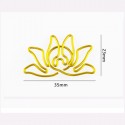 Flower Paper Clips | Lotus Shaped Paper Clips | Water Lily  (size: 23*35mm,1 dozen/lot) 