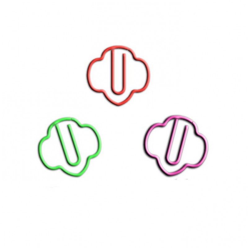 Plant Paper Clips | Trefoil Paper Clips | Creative Gifts (1 dozen) 