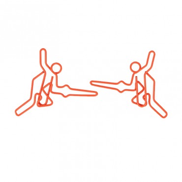 Sports Paper Clips | Fencing Shaped Paper Clips | Business Gifts (1 dozen/lot)