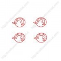 Sports Paper Clips | Somersault Shaped Paper Clips | Creative Gifts (1 dozen/lot)