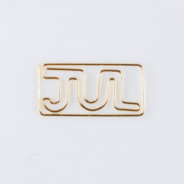 Month Paper Clips | JUL Shaped Paper Clips | July (1 dozen/lot)