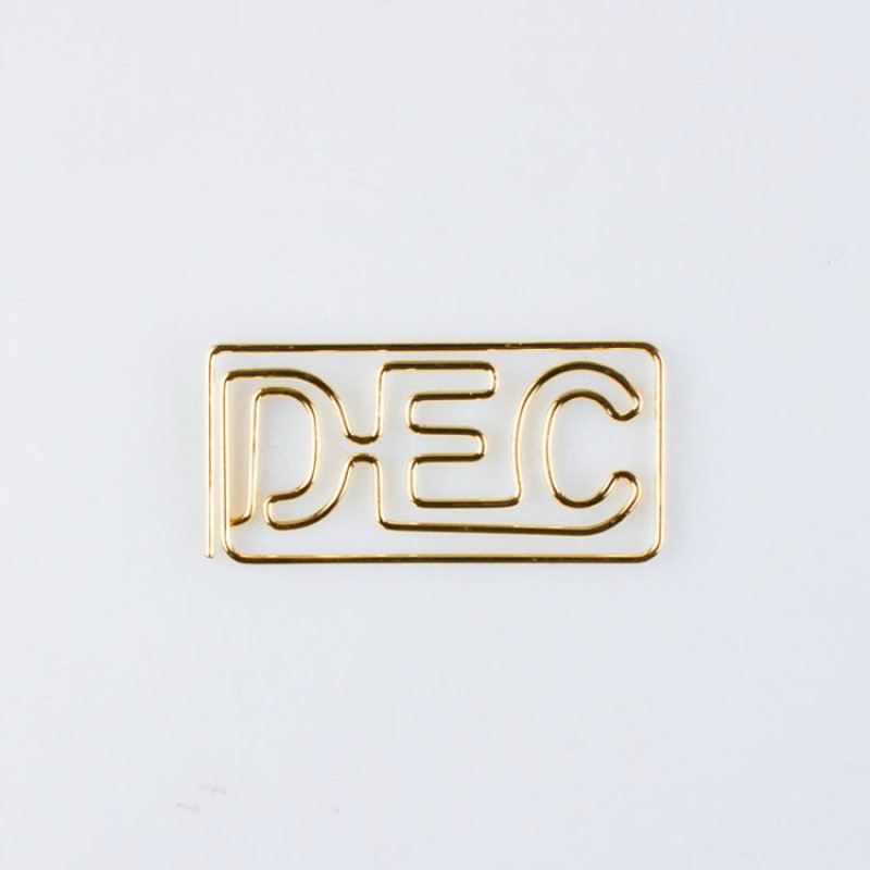 Month Paper Clips | DEC Paper Clips | December (1 dozen/lot)