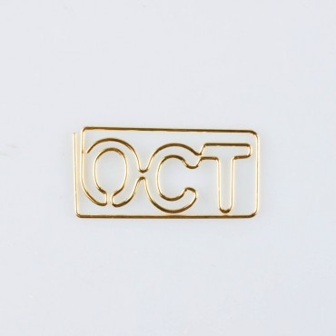 Month Paper Clips | OCT Paper Clips |October (1 dozen/lot)