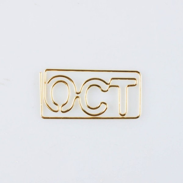 Month Paper Clips | OCT Paper Clips |October (1 dozen/lot)