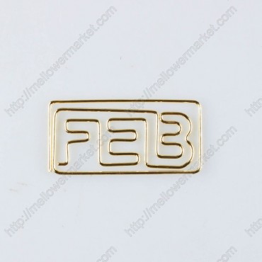 Month Paper Clips |FEB Shaped Paper Clips | February (1 dozen/lot)