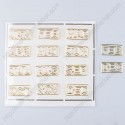 Month Paper Clips | MAR Shaped Paper Clips | March (1 dozen/lot)