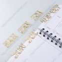 Month Paper Clips | MAR Shaped Paper Clips | March (1 dozen/lot)