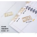 Month Paper Clips | MAR Shaped Paper Clips | March (1 dozen/lot)
