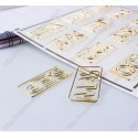 Month Paper Clips | MAR Shaped Paper Clips | March (1 dozen/lot)