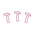 Tool Paper Clips | Hammer Paper Clips | Promotional Gifts (1 dozen/lot)