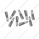 Tool Paper Clips | Saw Paper Clips |  Cute Stationery (1 dozen/lot)