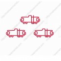 Train Paper Clips | Caboose Shaped Paper Clips | Vehicle (1 dozen/lot) 