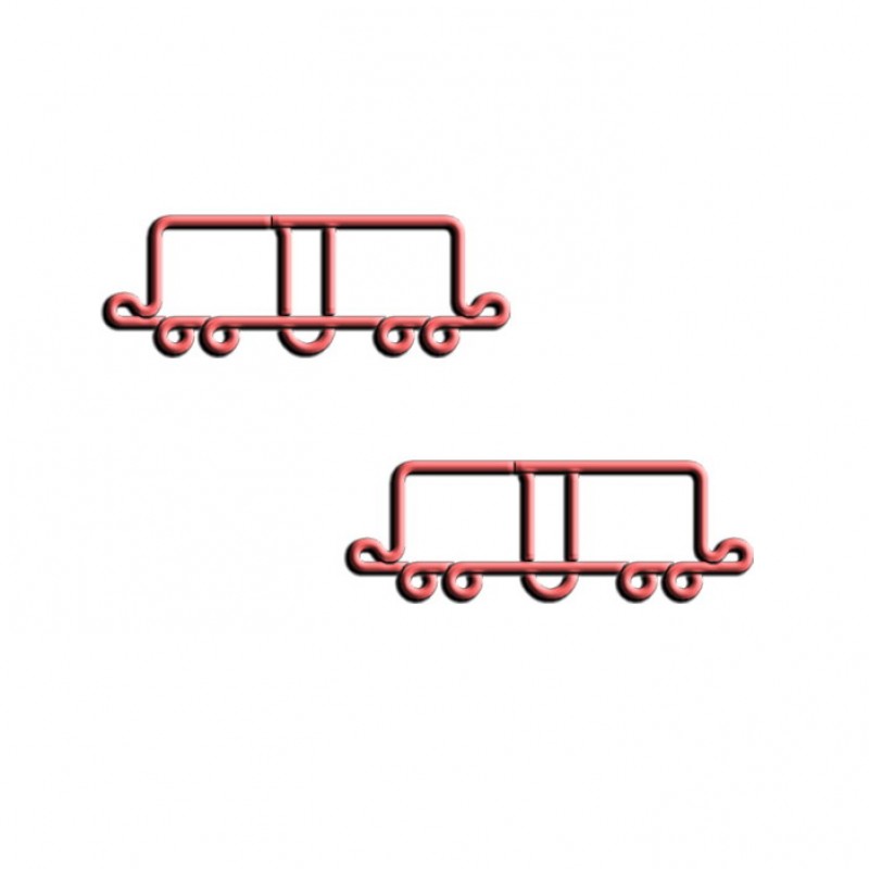 Train Shaped Paper Clips | Box Car Paper Clips | Vehicle (1 dozen/lot) 