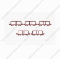 Train Shaped Paper Clips | Box Car Paper Clips | Vehicle (1 dozen/lot) 